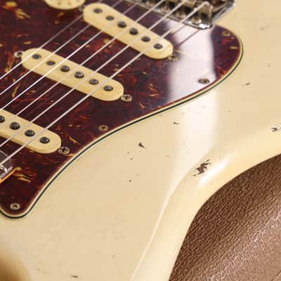 Fender Custom Shop 1960s Stratocaster Aged Olympic White Masterbuilt Jason Smith image 8
