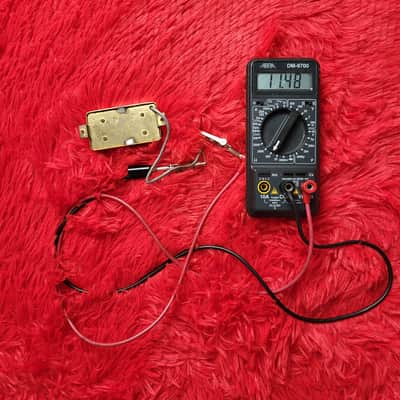 Unknown Brand & Model Gold Covered Humbucker 1980's - 2000's - 11.55K ohm - Made in Japan MIJ image 8