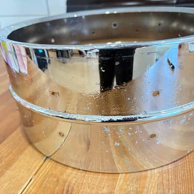 Ludwig 1970’s LM402 Supraphonic 6.5x14" 10-Lug Aluminum Snare Drum image 11
