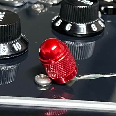 Kinnatone Stubby RED Aluminum 3 or 5 way Blade style Switch Tip. For Strat or Tele image 2