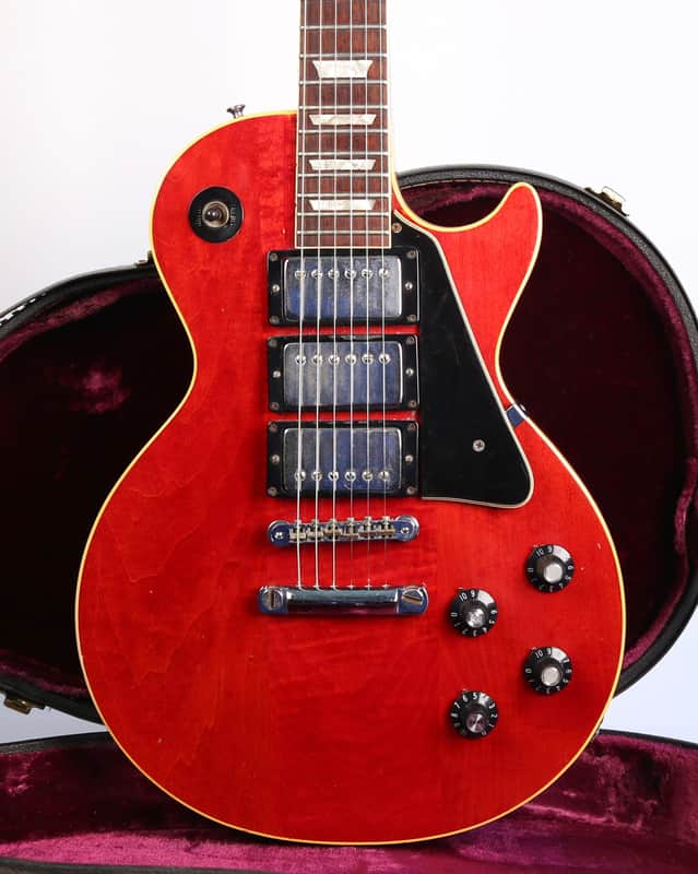 Gibson Custom Les Paul  1970 - Cherry -VIDEO- Cherry 3 Pat No Sticker pickups - Very Good