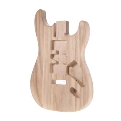 Unfinished Candlenut Wood Electric Stratocaster Guitar Body – DIY ST Guitar Body Replacement Part image 5