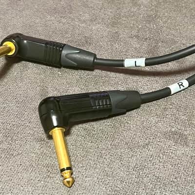 Mogami 1/4” Male TRS to Dual 1/4” Male TS Right Angle image 2