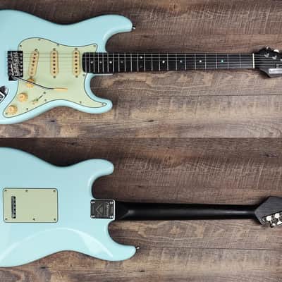 MyDream Partcaster Custom Built - Sonic Blue Wenge SRV image 2