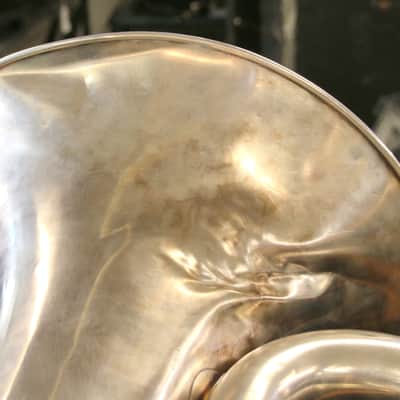 1960's Besson 3 Valve Vintage Bb Tuba 17" Bell Silver "50 Medals of Honor" image 18