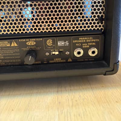 EVH 5150 III EL34 3-Channel 50-Watt Guitar Amp Head 2017 - Present - Black image 10