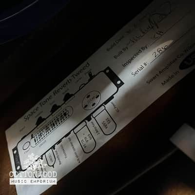 Swart Space Tone Reverb (STR) – Custom Black "Tuxedo" AST Finish (SN #286) image 9