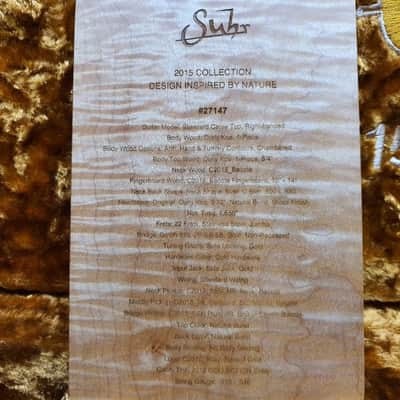 2003 Gibson Historic 59 & 2015 Suhr Standard Carve Top Collection Koa Limited image 24