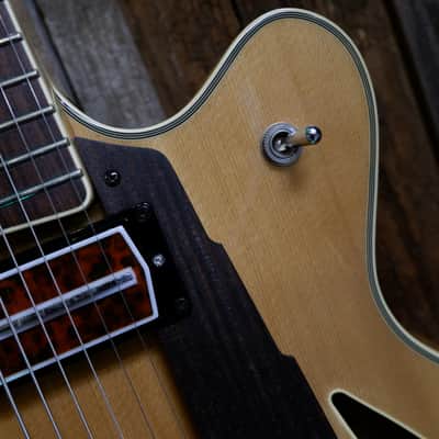Cort BECK-6 Joe Beck Signature w/ Charlie Christian style Pickups early 2000's - Natural w/ Hard Case image 9