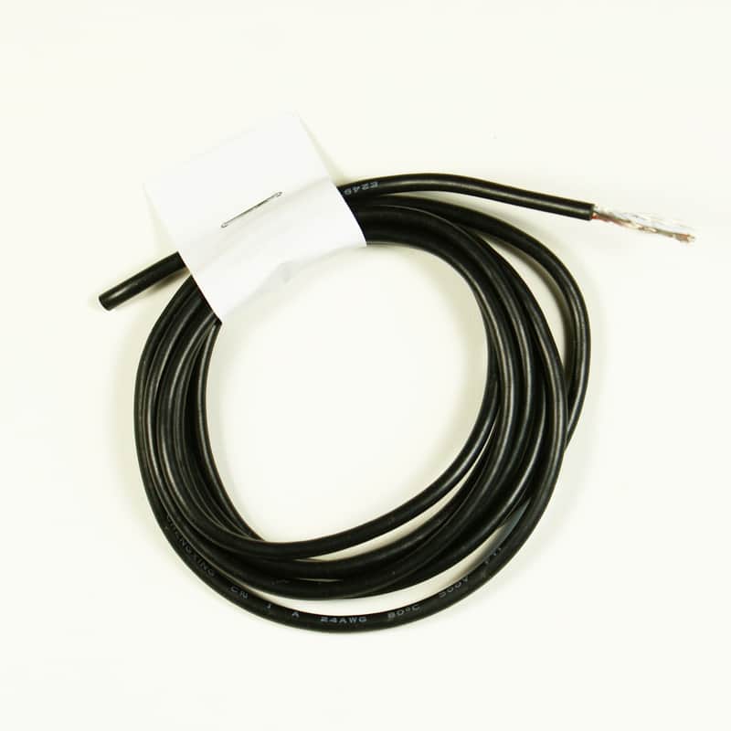 2-Conductor Shielded Guitar Circuit Wire hookup wire 6-Foot 24 AWG ,Black Bild 1