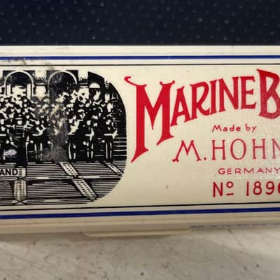 Hohner Marine Band No. 1896 Steel - Original Case - Works Bb image 5