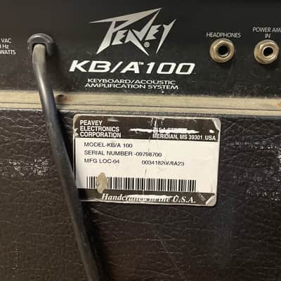 Peavey KB/A 100 65-Watt 1x15" Keyboard / Acoustic Amplification System with Horn Tweeter 1990s - Black image 5