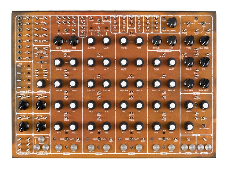 SOMA Laboratory Pulsar-23 Semi-Modular Drum Machine - Screw Version (Rust) [DEMO] image 1