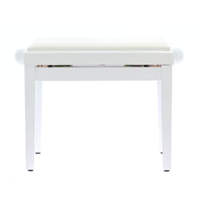 QUIK LOK PB/100 WH L Panca in Legno Bianco Lucido per Pianoforte image 3