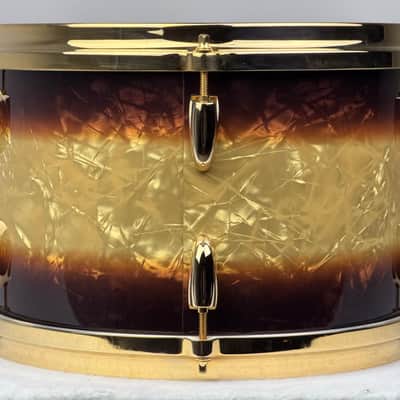 Gretsch 18/12/14/5.5x14" Gold Hdw. USA Custom Drum Set - Exclusive Espresso Burst image 17