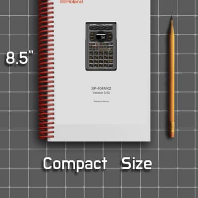 Roland SP-404MK2 — 7 in 1 Manual Guide — 264 Pages — Half Size 5.5x8.5 image 1