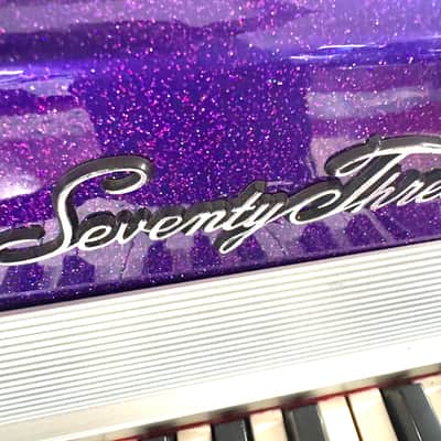Rhodes Mark I Stage 73-Key Electric Piano, Refurbished in custom purple sparkle image 13