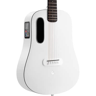 Lava Music L9200007 ME Play 36” Acoustic / Electric Guitar With Gig Bag, Frost White image 3