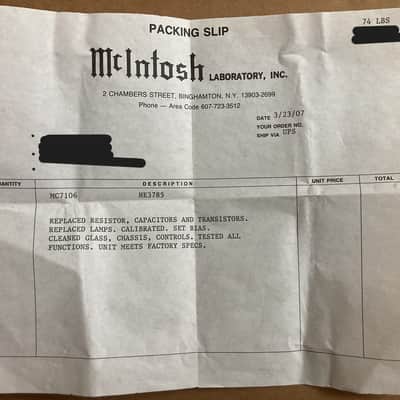 McIntosh MC7106 6 Channel 100-Watt Stereo Solid State Power Amplifier image 5