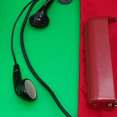 Very Rare Red Panasonic cassette player RQ-S60 Complete Battery Adapter & Remote image 4
