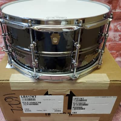 Ludwig *Pre-Order* Black Beauty Brass 6.5x14" Hammered Shell Snare Drum Tube Lugs LB417KT | Made in the USA | Special Order | Authorized Dealer image 1
