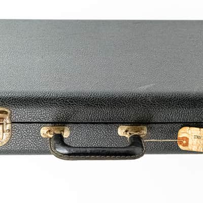 Vintage Fender G&G Guitar Case Late 60s Early 70s Black Tolex Orange Interior image 4