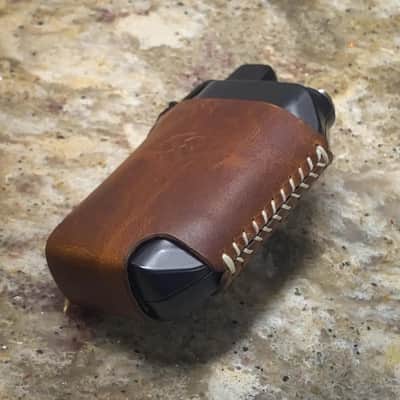 Handmade Leather Case - Shure GLXD1+ / GLXD14+ / GLXD14R+ / GLXD16+ / GLXD24+ / GLXD124R+ - BROWN Pouch Holster image 2
