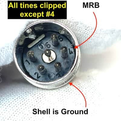 Vox Berkeley and Cambridge Bullet MRB Switch 1960s - Brass over Nickel Vintage Preh Germany Brand image 5
