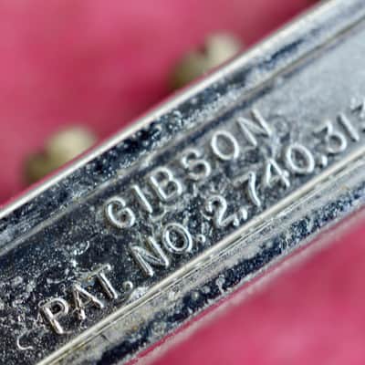 Vintage Gibson 1960's ABR-1 Chrome Bridge Patent Number Nylon Saddles ES-335 SG Standard image 13