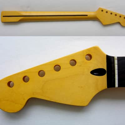 LEFTY Stratocaster- 1 11/16ths (43mm) Nut Width/ Guitar Neck/22 Med Jumbo w/Warmoth Bone Nut/Rosewood Fretboard/(fits Fender STRAT image 1