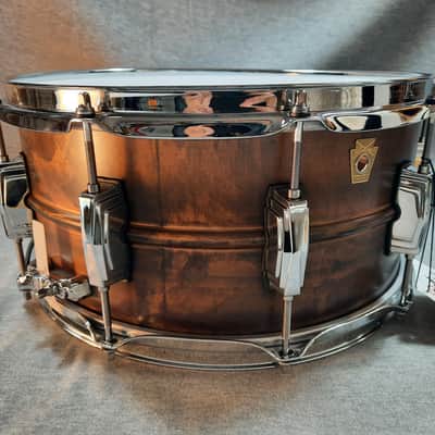 Ludwig LC663 Copper Phonic 6.5x14" 10-Lug Snare Drum - Raw Copper image 4