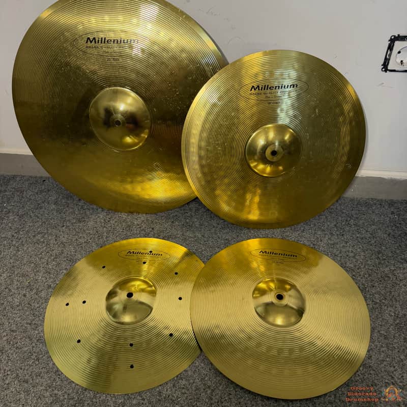 Millenium Brass 14,16,20 Cymbal Pack image 1