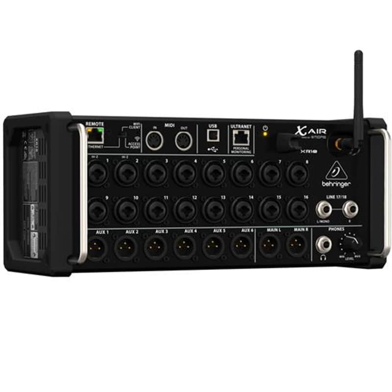Behringer XAir XR18 18-Channel 12-Bus Portable Digital Mixer for iPad or Android Tablet, with Integrated Wi-Fi, 16 Midas-Designed Preamps image 1