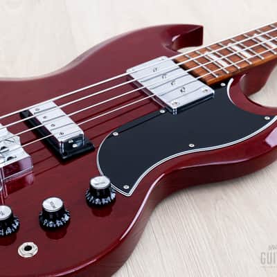 2018 Gibson SG Standard Bass Vintage Reissue EB-3 Gloss Cherry, Near-Mint w/ Case & Hangtags, Yamano image 6
