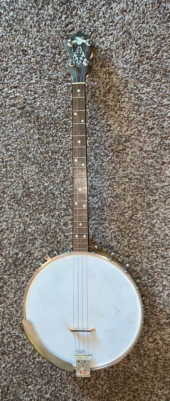 Old vintage Super triple x banjo 4 string made in the usa image 1