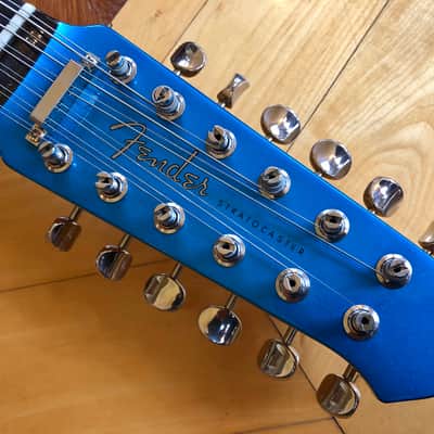 100% original 2004/05 Fender Stratocaster XII ST-12 12 String Electric Guitar Rosewood Blue image 7
