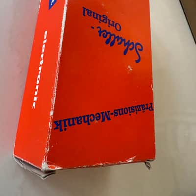 Vintage 80s Schaller Bass Guitar tuners in line nickel mint in box image 2