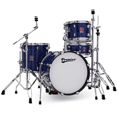 Premier Artist Heritage Series 18" Four-Piece Birch Drum Shell Pack Blue Pearl PAH18-4SPBPW image 9