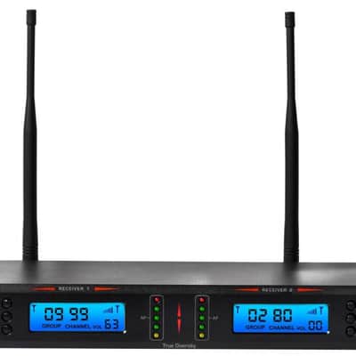 Nady Dual Transmitter 1000-Channel UHF Guitar Wireless Mic System - 2W-1KU GT image 1