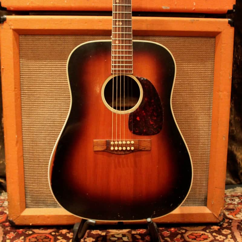 Vintage 1967 Levin (Martin) LN26 Goliath Made in Sweden Sunburst Acoustic Guitar image 1