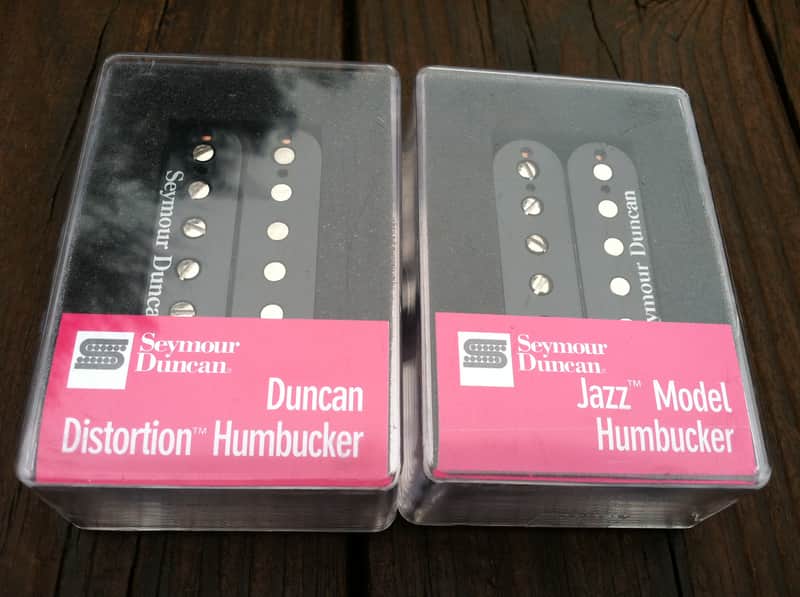 Seymour Duncan Distortion SH-6 Bridge SH-2 Jazz Neck Humbucker Pickup Set BLACK image 1