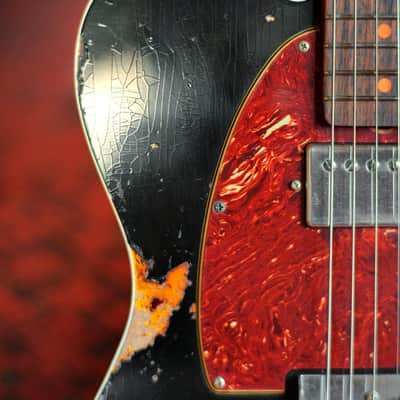 Fender Custom Shop Limited Edition Reverse '60s Tele Custom Heavy Relic Aged Black over 3 Tone Sunburst #R125883 image 16