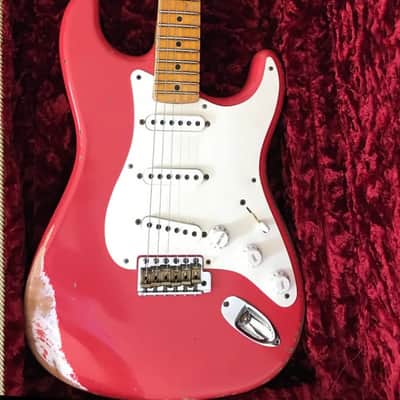 Fender Stratocaster 1956 Reissue Heavy Relic Fiesta Red image 1