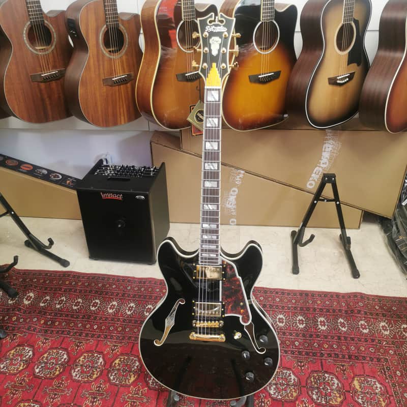 D'Angelico excel dc 2024 - solid black image 1