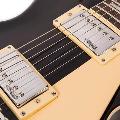Vintage V100 Premium Electric Guitar | Gloss Black | V100BLK Limited Edition image 8