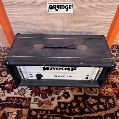 Vintage 1970s Matamp Orange Slave Unit SL100 EL34 Valve Amplifier Head image 4