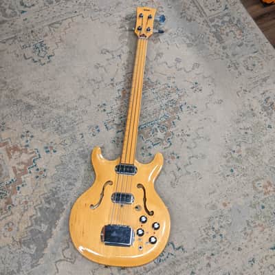 Hohner Bartell Black Widow Fretless Bass image 2