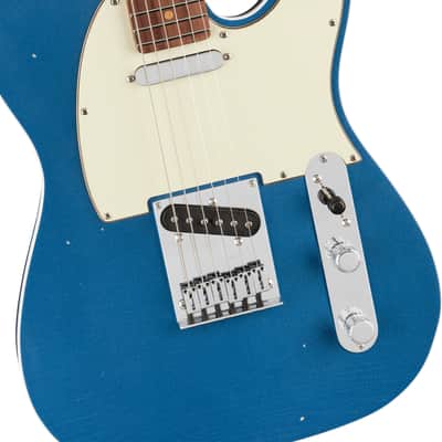 Fender American Ultra Luxe Vintage '60s Custom Telecaster Rosewood FB Lake Placid Blue with Case image 3