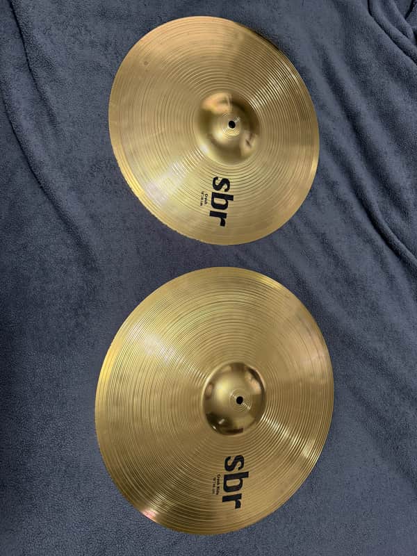 Sabian sbr 16 “ Crash + 18" Crash Ride Cymbals natural image 1