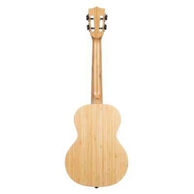 Kala Brand Music Co. Bamboo Collection, 4-String Ukulele, Right, Natural, Tenor (KA-BMB-T) image 4